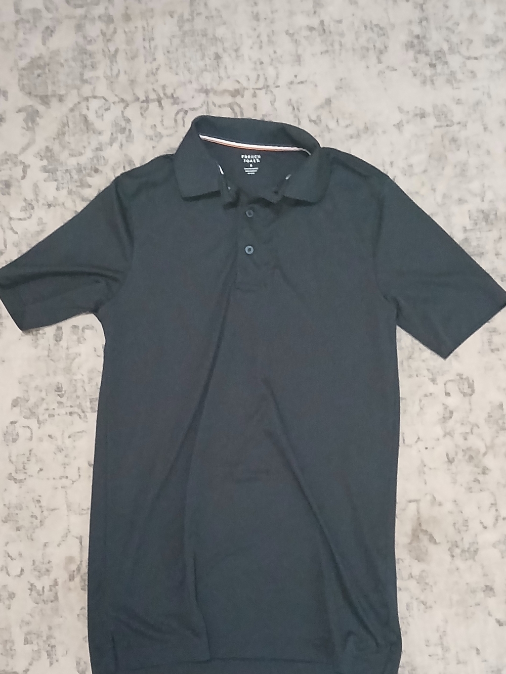 French Toast Men's/Boys' Performance Polo Shirt – Dark Navy Blue (Size Small)